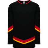 Athletic Knit (AK) H550BA-CAL894B Adult 2021 Calgary Flames Reverse Retro Black Blank Hockey Jersey