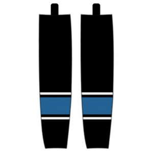 Modelline Columbus Blue Jackets Alternate Black Sublimated Mesh Ice Hockey Socks