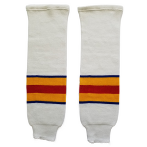 Modelline 1970s Colorado Rockies Home White Knit Ice Hockey Socks