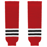 K1 Sportswear Chicago Blackhawks Red Knit Ice Hockey Socks