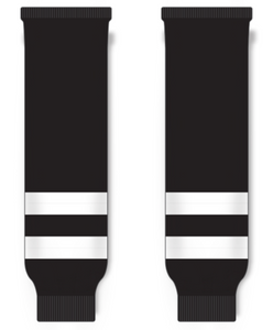 Modelline Chilliwack Bruins Away Black Knit Ice Hockey Socks