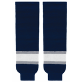 Athletic Knit (AK) HS630-370 2002 Edmonton Oilers Third Navy Knit Ice Hockey Socks