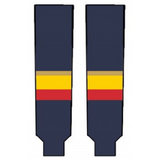 Modelline Erie Otters Away Navy Knit Ice Hockey Socks