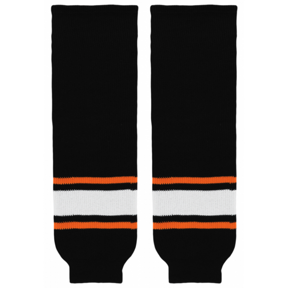 Athletic Knit (AK) HS630-624 Philadelphia Flyers Third Black Knit Ice Hockey Socks