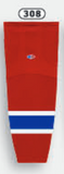 Athletic Knit (AK) HS2100-308 Spokane Chiefs Red Mesh Ice Hockey Socks
