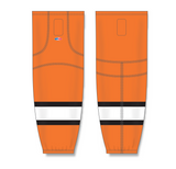 Athletic Knit (AK) HS2100 Orange/Black/White Mesh Cut & Sew Ice Hockey Socks - PSH Sports