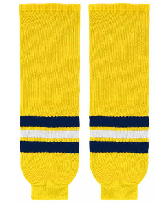 Modelline 2011 University of Michigan Wolverines Maize Knit Ice Hockey Socks