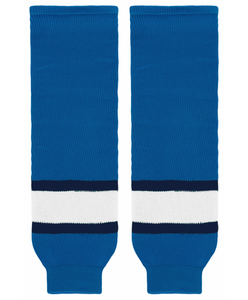 Athletic Knit (AK) HS630-776 Winnipeg Jets Cobalt Blue Knit Ice Hockey Socks