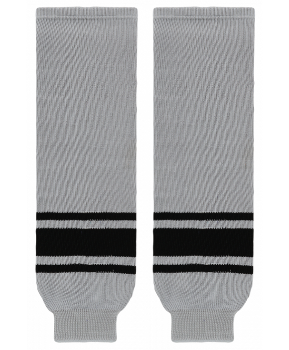 Modelline Grey/Black Knit Ice Hockey Socks
