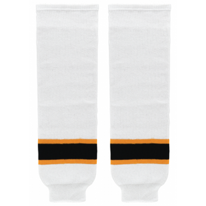 K1 Sportswear Boston Bruins White Knit Ice Hockey Socks