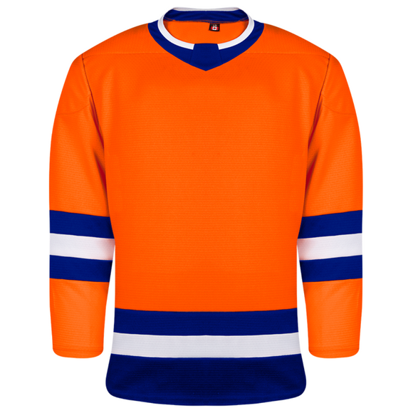 Kobe K3GLI Burnt Orange/Royal Blue/White Premium League Hockey Jersey
