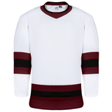 Kobe K3GLI White/Maroon/Black Premium League Hockey Jersey