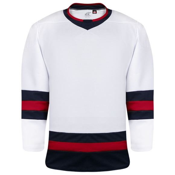 Kobe K3GLI White/Navy/Red Premium League Hockey Jersey