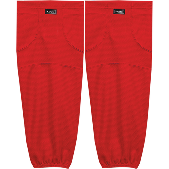 Kobe Sportswear K3G Amateur Series Solid Red Mesh Ice Hockey Socks
