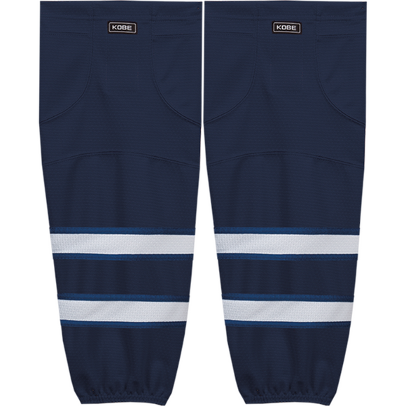 Kobe Sportswear K3GS03A Pro Series Winnipeg Jets Blue Mesh Ice Hockey Socks