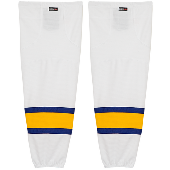 Kobe Sportswear K3GS07A Pro Series Charlestown Chiefs White Mesh Ice Hockey Socks
