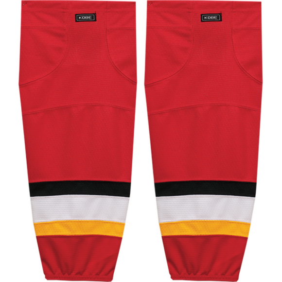 Kobe Sportswear K3GS48A Pro Series Calgary Flames Away Mesh Ice Hockey Socks