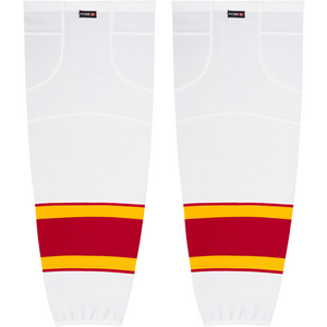 Kobe Sportswear K3GS48W Pro Series 2021 Calgary Flames White Mesh Ice Hockey Socks