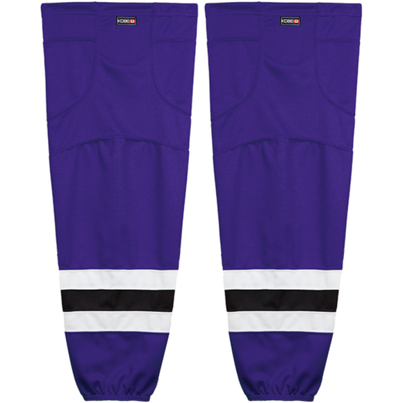 Kobe Sportswear K3GS61R Pro Series Los Angeles Kings Purple Mesh Ice Hockey Socks