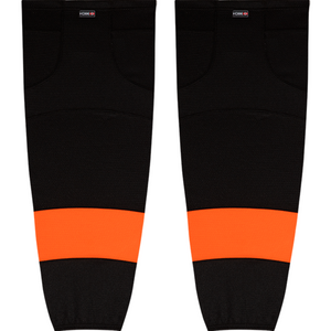 Kobe Sportswear K3GS88R Pro Series Philadelphia Flyers Third Black Mesh Ice Hockey Socks