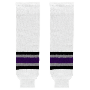 K1 Sportswear Los Angeles Kings S747 White Knit Ice Hockey Socks