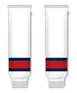 Modelline Lethbridge Hurricanes White Knit Ice Hockey Socks