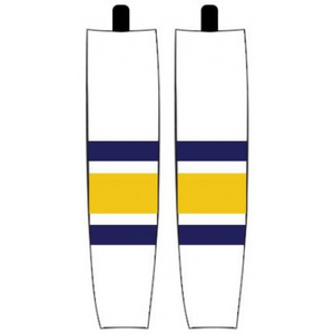 Modelline University of Michigan Wolverines Home White Sublimated Mesh Ice Hockey Socks