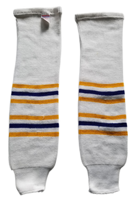 Modelline 1970s Buffalo Sabres Home White Knit Ice Hockey Socks