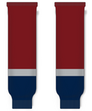 Modelline 1998-2007 Vancouver Canucks Third Burgundy Knit Ice Hockey Socks