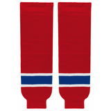 Modelline Montreal Canadiens Home Red Knit Ice Hockey Socks