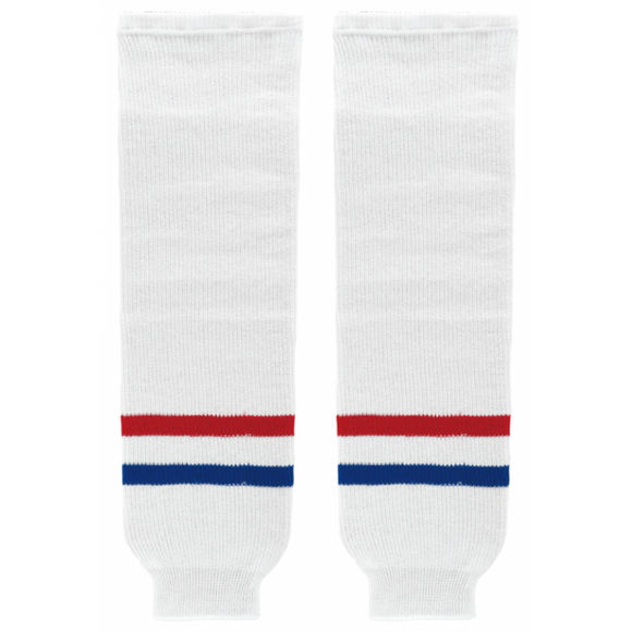 K1 Sportswear Montreal Canadiens White Knit Ice Hockey Socks