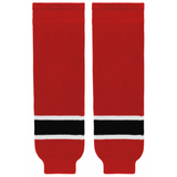 K1 Sportswear New Jersey Devils Red Knit Ice Hockey Socks
