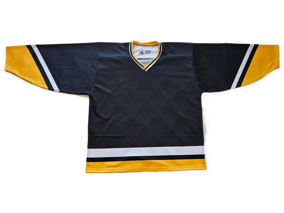 Kobe Sportswear K3G Custom Sublimated 2022 Pittsburgh Penguins Alternate Black Pro Series Hockey Jersey