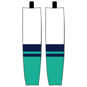 Modelline PWHL New York Away White Sublimated Mesh Ice Hockey Socks