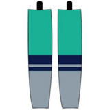Modelline PWHL New York Home Turquoise Sublimated Mesh Ice Hockey Socks