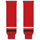 Modelline PWHL Ottawa Home Red/White/Black Knit Ice Hockey Socks