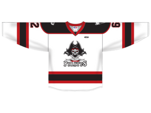 Athletic Knit (AK) Senior Pirates White Sublimated Hockey Jersey