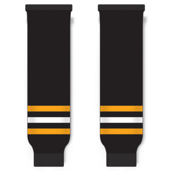 Modelline 1990s Pittsburgh Penguins Away Black Knit Ice Hockey Socks