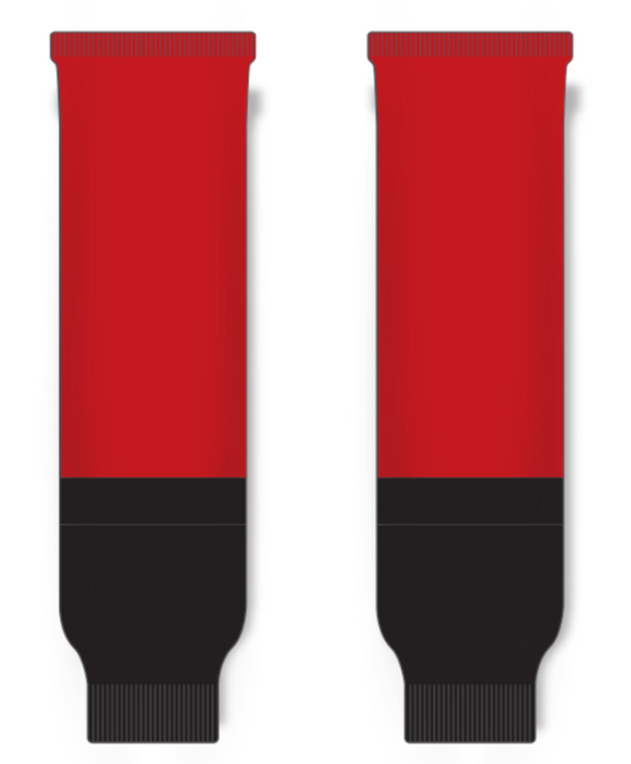Modelline Prince George Cougars Red/Black Knit Ice Hockey Socks