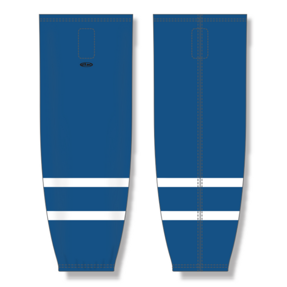 Athletic Knit (AK) Custom ZH711 Quebec Nordiques Blue Sublimated Mesh Ice Hockey Socks