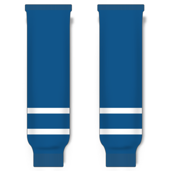Modelline 1980s Quebec Nordiques Away Blue Knit Ice Hockey Socks