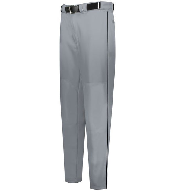 Russell Baseball Grey with Black Diamond Series 2.0 Piped Youth Baseball Pants