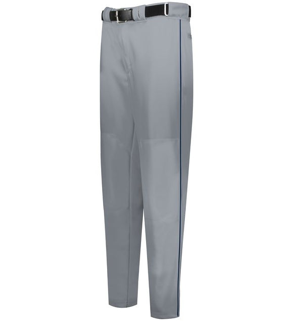 Russell Baseball Grey with Navy Diamond Series 2.0 Piped Adult Baseball Pants