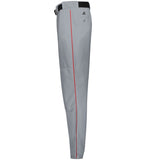 Russell Baseball Grey with True Red Diamond Series 2.0 Piped Adult Baseball Pants