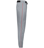 Russell Baseball Grey with True Red Diamond Series 2.0 Piped Adult Baseball Pants