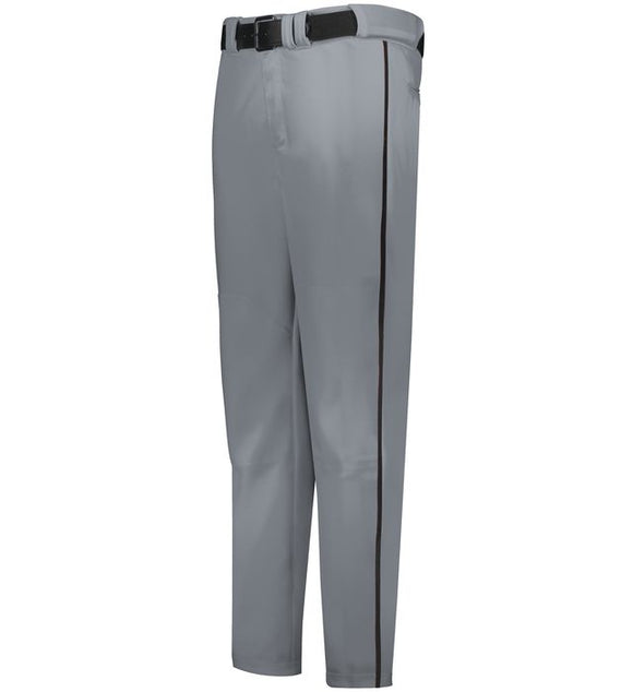 Russell Baseball Grey with Black Change Up Piped Adult Baseball Pants