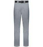 Russell Baseball Grey with Navy Change Up Piped Adult Baseball Pants