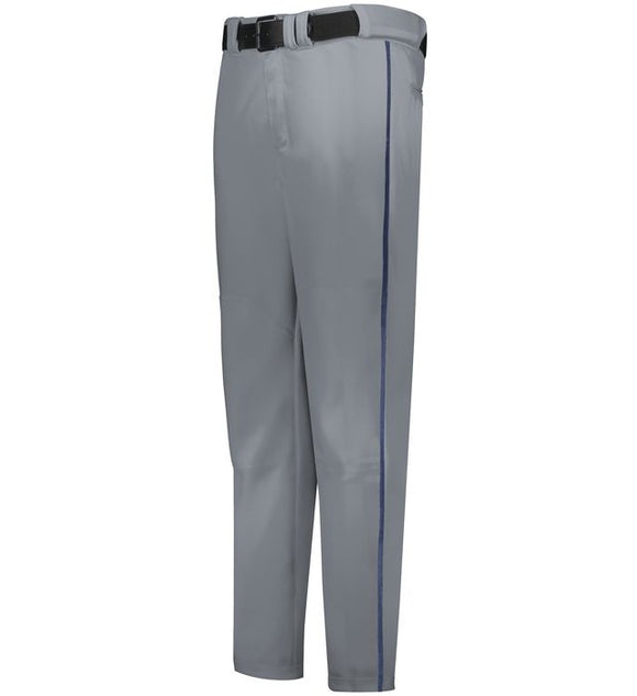 Russell Baseball Grey with Navy Change Up Piped Youth Baseball Pants
