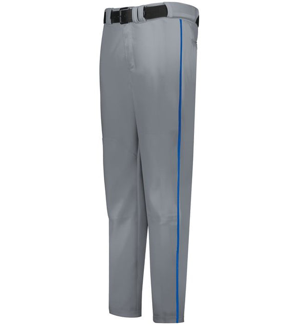 Russell Baseball Grey with Royal Blue Change Up Piped Adult Baseball Pants