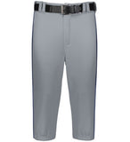 Russell Baseball Grey with Navy Diamond Series 2.0 Piped Adult Knicker Baseball Pants